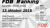 Uitslag FDB Ranking 13-10-2019