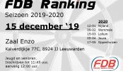Uitslag FDB Ranking 15-12-2019