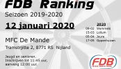 Uitslag FDB Ranking 12-01-2020