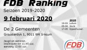 Uitslag FDB Ranking 09-02-2020